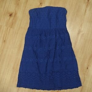 Old Navy Royal Blue Strapless Dress